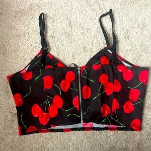 NWT Cherry Corset Size M